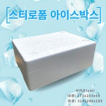 차량 캠핑 피크닉 미니 아이스박스 스티로폼 박스, 단품, 수량:스티로폼 아이스박스 1개