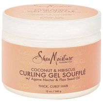 Shea Moisture SheaMoisture 컬링 젤 수플레 코코넛 앤 히비스커스 340g, 12 Ounce (1개)