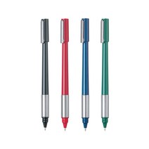 펜텔 유성볼펜 1.0mm 라인스타일 BK708 12개입, 12개, 레드 (BK708 B)