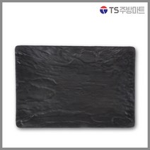 [돌산멜라민] 퓨전토기 돌무늬 웰빙직사각 스끼다시접시 - (업소용그릇 멜라민그릇 예쁜그릇 식당접시), 스끼다시 접시, 1개