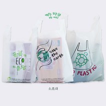 [세종그린팩] 썩는비닐 3종 세트 소/중/대 각 100매 - 자연분해 생분해 친환경 비닐봉투 약국용/편의점용/가정용, 썩는비닐 소/중/대 3종 세트(각 100매)