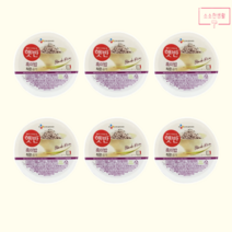 햇반 흑미밥 작은공기 130g 6개 즉석밥 작은밥