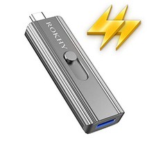 500GB 익스트림 휴대용 외장 SSD 550MBs USB Type C 2 in 1 솔리드 스테이트 플래시 드라이브, Silver(PSSD  USB+Type C)