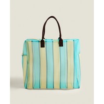 독일 ZARA HOME 직구 스트라이프 XL 폴리에스테르 백 (민트)