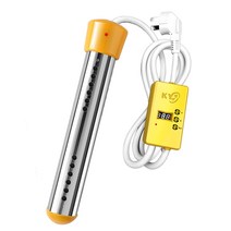 욕조 돼지꼬리 히터봉 가열기 온수기 물데우는 기계, 자동 전원 끄기 없음 1500W