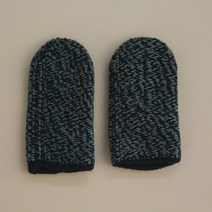 배그골무 스마트폰 조이스틱 엄지장갑 게임골무 카본 구리 탄소 섬유 2개, 실버 섬유-검정색 검은테두리