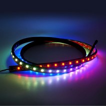 LED바 네오픽셀 생활방수 조명 무드등 인테리어소품 카페 파티룸 방등모듈, 12V용 검정띠, 60cm