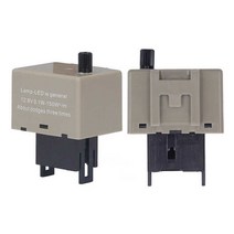Electronic LED Flasher Relay LED Turn Signal Relay Long Life Span 12.8VDC for Motorcycle, 한개옵션0