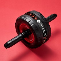 FITABLE AB슬라이드 복근운동기구 상급자용 + 프리미엄 무릎패드 증정, 레드