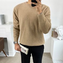 구스마켓 부드러운 소프트 남성용 앙고라 니트 티셔츠 [8컬러]