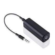 플라스틱 오디오 케이블 클리어 사운드 필터 3.5mm 보조 방지 안티-간섭 휴대용 노이즈 절단기 지상 루프 블랙 자동차 액세서리