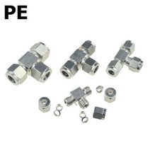 커넥터 커플러 SUS 304 압축 페럴 파이프 피팅 6mm 8 10 12mm 변환 어댑터 1 4 2 튜브 스테인레스 스틸 YDF-LOK 162985, PE, 12mm OD Tube