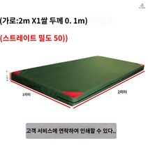 구르기매트 체육매트 유도매트 타포린 매트리스 체조매트 낙법 착지, 직사각형 2x1x0.1m 두께 50밀도