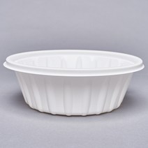 일회용 미니 탕용기 195 파이 국물 탕 쫄면 냉면 칼국수 블랙 화이트, 195냉면(소/백색) 1040ML(50개)