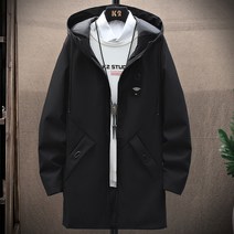 ANYOU 남성 후드 코트 캐주얼 백팩터카저 자켓