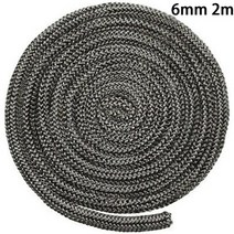 예쁜 벽난로 전원 주택 아파트 거실 따뜻한 주말 농장 꾸미기 68mm 2m 벽난로 씰링 로프 블랙 스토브 화재 로프 나무 굽기 스토브 도어 씰 고온 유리 섬유 로프 씰, 협력사, 6mm