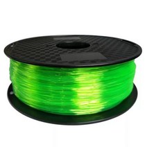 탄성 유연한 TPU 3D 프린터 필라멘트 1.75mm 95A 고무 소재 1kg/롤 플렉스 3D 펜 인쇄용 레드 블랙 블루 필, Transparent green_CHINA, 06 Transparent green, 상세 설명 참조5