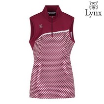 링스골프 링스 여성 기하학 민소매 티셔츠 L2192TL054_WN