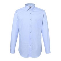 DAKS 이지케어 솔리드 커프스 배색 블루셔츠 레귤러핏