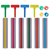 전자책 전자북 뷰어 14Pcs 가이드 읽기 스트립 도구 세트 핑거 트래커 하이라이트 독감 학생들을위한 눈금자, multicolor
