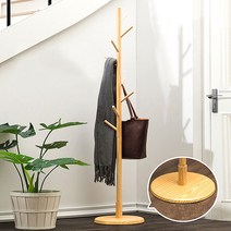 리빙엠 원형 원목 스탠드행거 일반형행거