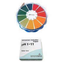 산성염기성 11단계 PH측정 시험지 롤링페이퍼 타입 실험용 어항PH측정기 리트머스종이 과학완구