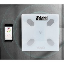 1+1 블루투스 인바디체지방체중계 앱연동 스마트 분석기, 화이트