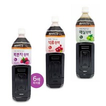 [조은마켓] 6배 희석용!! 대상 베스트코 매실 복분자 석류 원액 1.5리터, 1개