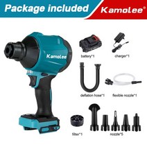 송풍기 kamolee 먼지 팽창기 진공 5in1 makita 18v 배터리용 다기능 충전식, 하나의 배터리 브러시, 영국