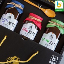 천수보감 수제조청 세트1호 (도라지조청 무조청 울금조청 천년초조청) 천수누리 쌀조청, 도라지.배, 무.배, 울금