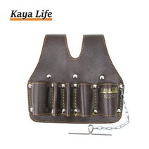 가야라이프 가야 공구집 (5구) KL-51Br 밤색 22x19cm 공구주머니 (테이프걸이) 다용도