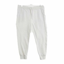 유니클로 화이트 면 조거팬츠 남자 3156