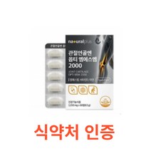 내츄럴플러스 관절연골엔 옵티 엠에스엠 2000 60캡슐 글루코사민 msm 조인트 비타민D 상어연골 초록홍합 추출물 피쉬콜라겐 40대 50대 60대 관절 연골 건강 캐나다산, 60캡슐X6개