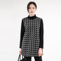 모슬린 엄마옷 자가드 시보리 폴라 티셔츠 ETP111284 마담 미시옷 중년여성의류 빅사이즈 50대 60대여성옷