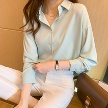 봄가을 여성 숄카라 퍼플 베이직 블라우스 카디건 셔츠 레깅스 셔츠