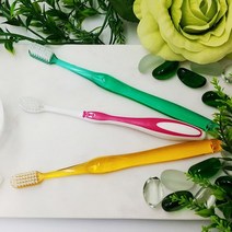 [AMISO] 국산 치과칫솔 치과전용칫솔 치과의사들이 추천하는 치과전용칫솔 성인 이중슬림모 고급모 교정모 어린이 곰돌이 고급모, 어금니일반모 1박스12개 (색상랜덤)