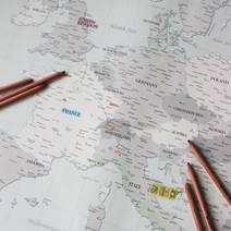 [하이모리] KNOCK EUROPE TRAVEL MAP [지도/유럽지도/인테리어소품/벽장식]
