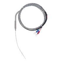 K- 타입 열전대 프로브 1mm x 100mm 2- 와이어 온도 센서 2- 단기 1m, 1개