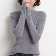 잇치치 여성 베이직 긴팔 반폴라 하프넥 니트 니트티 6color ZD043