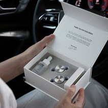 DU_새차 선물 오퍼스 명품 차량용 방향제 송풍구 더블 (+ 쇼핑백 증정), 메탈실버+CONGRATULATIONS:블랙체리