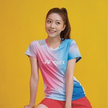요넥스 221TS016F 여성 배드민턴 반팔 티셔츠 핑크