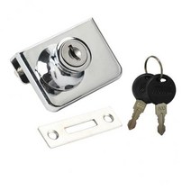 GHSHOP 2x헤비 듀티 디스플레이 캐비닛 쇼케이스 잠금 유리 도어 잠금 48x35mm B, 설명, 합금