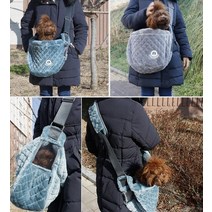 강아지 캥거루 가방 소형견 켄넬 작은가방 벨벳 발판받침 A