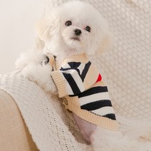 도그월드 강아지 고양이 스웨터 니트 체크 가디건 DW016