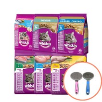 희동이네 고양이 사료 위스카스 포켓 건사료 2.7kg 3kg 영양성분 기호성 좋은 맛있는 고양이 건식사료 6종 (사은품 증정), 원터치브러쉬 장모용(색상랜덤), 오션피쉬 3kg