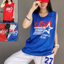 메쉬 USA 나시 줌바닷컴 방송댄스의상 댄스복 단체 무대의상 줌바웨어 에어로빅복 걸스힙합