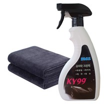 100%환불 자동차광택제 KY99 500ml 1개+극세사타올2장, 1개, 광택제1개+타올2장