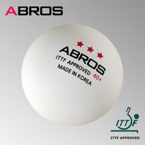 에이브로스 ABROS 3성 40  ITTF공인 시합구(ABS소재)3개입