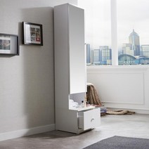 높은 수납공간 전신거울 좌식화장대 여학생 인테리어, 아카시아