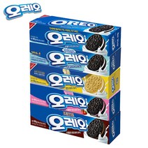 오레오 샌드 100g x 24개 박스 화이트크림 마일드스위트 골든 딸기크림 초콜릿크림, 오레오 골든 100g X 24개